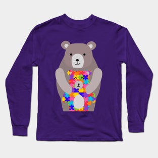 autism mama bear Long Sleeve T-Shirt